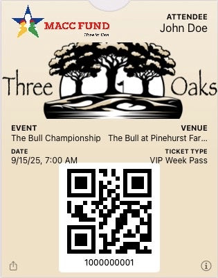 VIP WEEK PASS (Championship at The Bull)